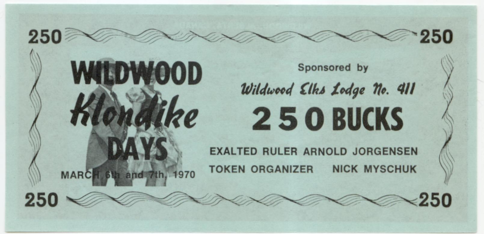 1970 Wildwood Alberta 250 buck note